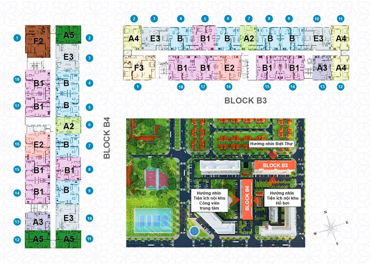 Mặt bằng tổng thể Green Town Bình Tân