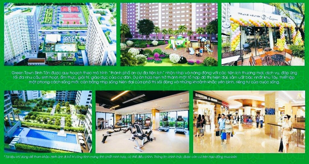 Tiện ích đa dạng tại Green Town Bình Tân